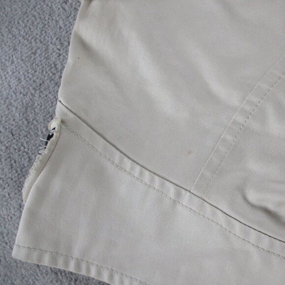 Dsquared Sexy Cargo Shorts Mens 46 Beige Made in Italy Patches Arrow Button Fly - Picture 4 of 13